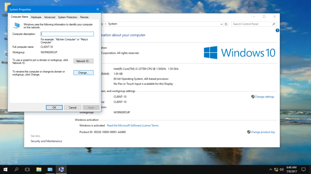 Adding a computer to a domain